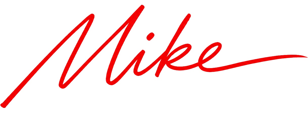 Mike Jr.'s name handwritten