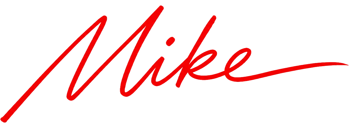 Mike Jr.'s name handwritten